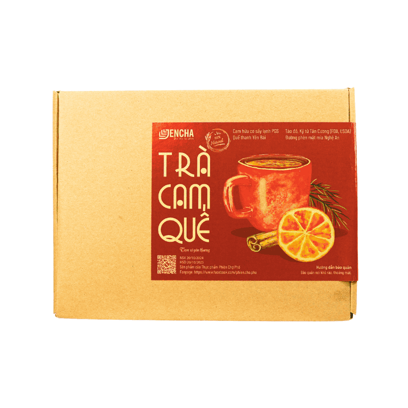 Jencha Orange Cinnamon Tea - A Warm and Natural Delight